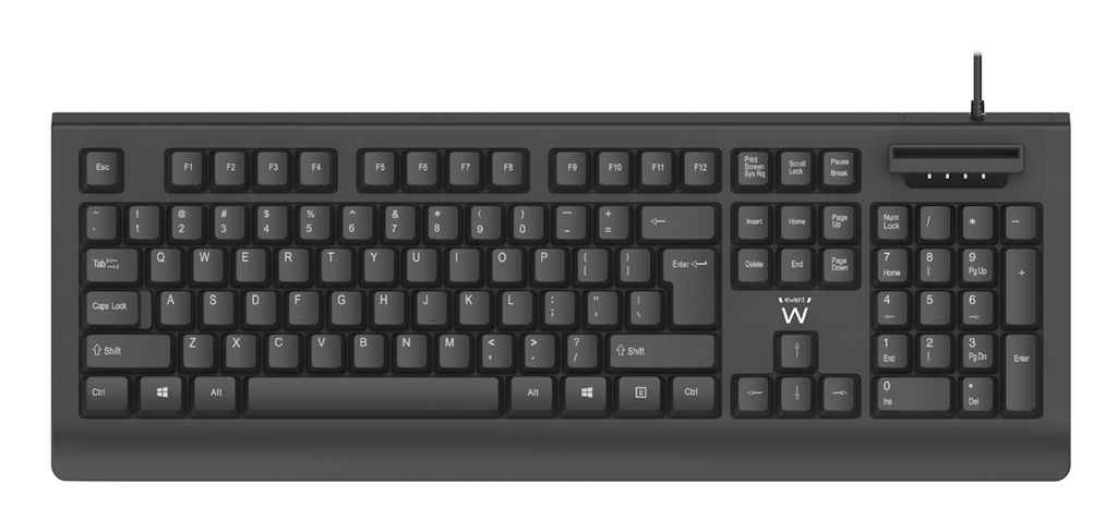 EW3286 teclado Universal USB QWERTY Español Negro