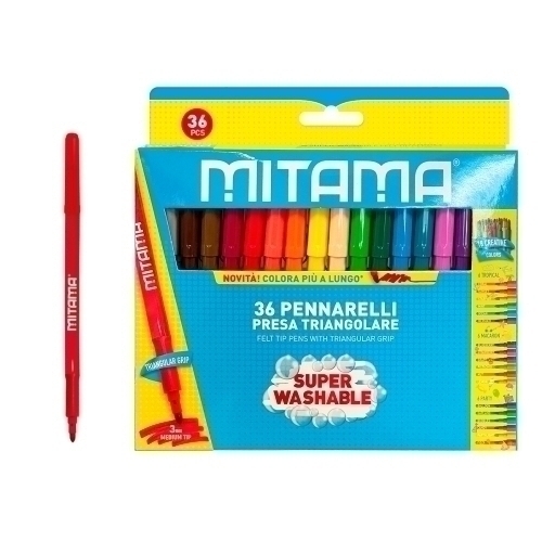 ROTULADOR MITAMA TRIANGULAR CAJA 36