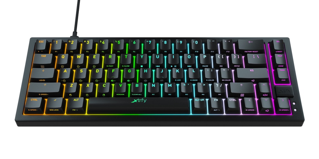 K5 COMPACT RGB teclado Juego USB QWERTY Español Negro