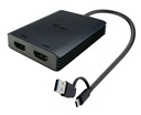 USB-A/USB-C Dual 4K/60 Hz HDMI Video Adapter