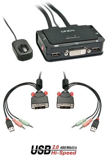 [42341] 42341 interruptor KVM Negro