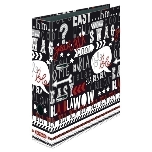 [50009992] ARCHIVADOR DECOR.HLZ.B&W A4 SLOGAN