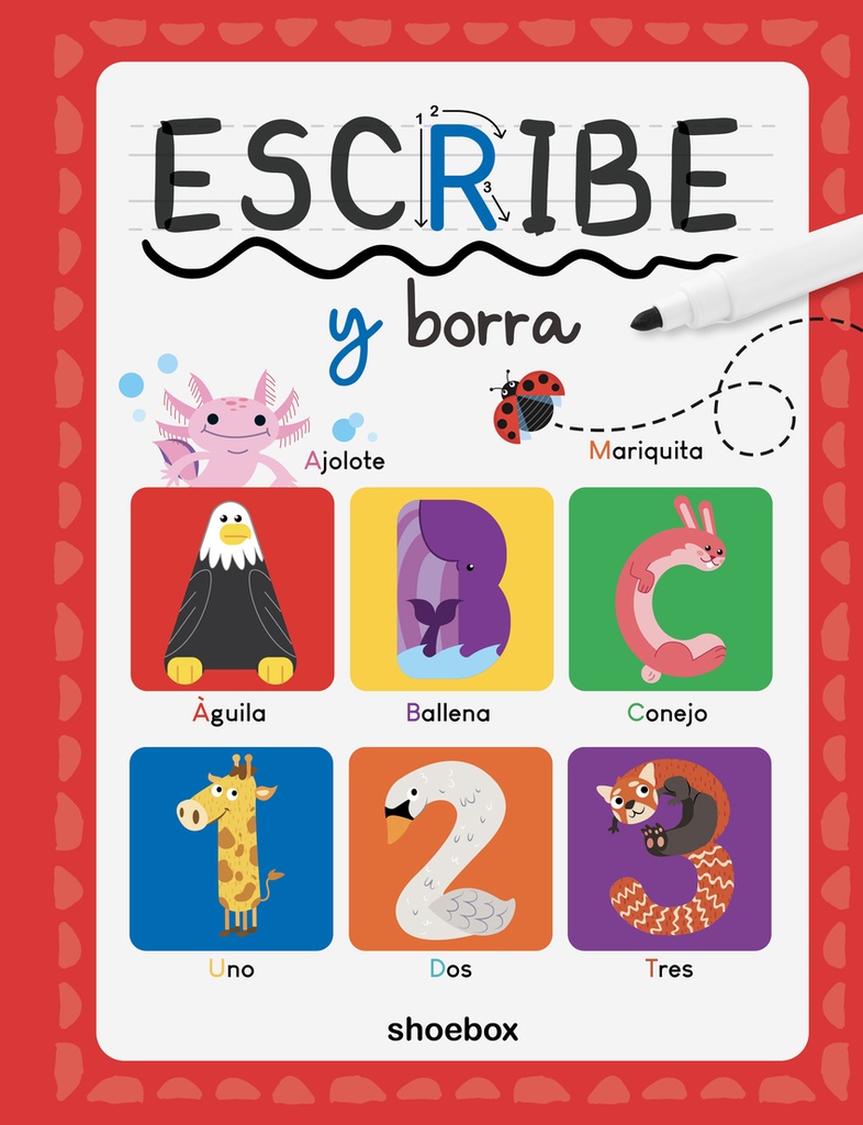 Escribe y borra (Pizarra+Rotulador)