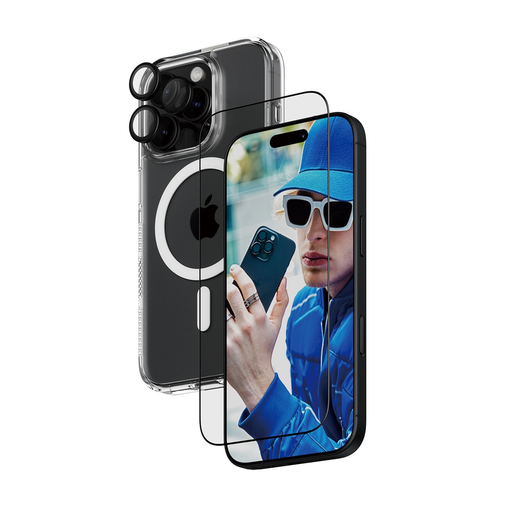 3-in-1 Protection Bundle iPhone 16 Pro Protector de pantalla Apple 1 pieza(s)
