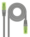 Cable de Red Latiguillo RJ45 CAT.6 UTP AWG26 CCA, Gris, 50 cm