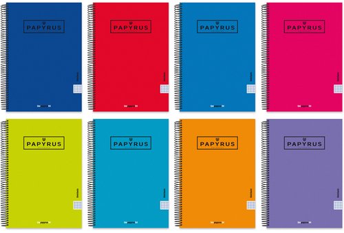 [88443151] BLOC PAPY.UNICLAS Fº 80h P 3.5 ROJO - Pack de 5 unidades