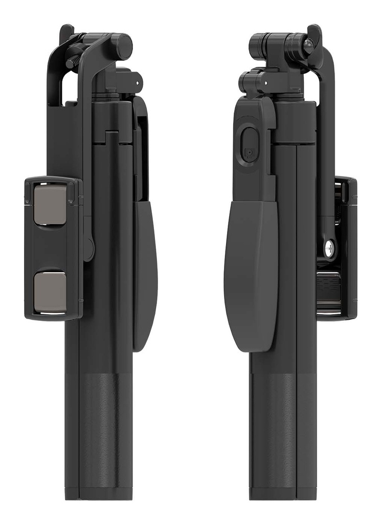 Palo Tripode Para Selfie Con Mando A Distancia Bluetooth 3 En 1, Negro