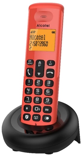 [ATL1426717] E160 Teléfono DECT Identificador de llamadas Negro, Rojo