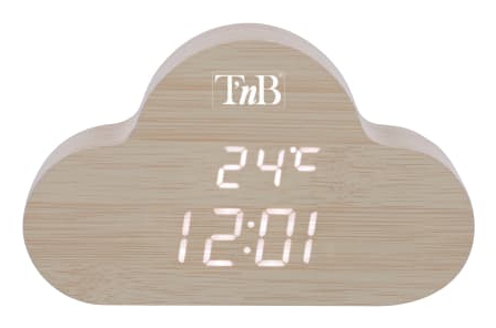 CLOCKCLWD despertador Reloj despertador digital Madera