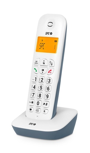 [7300AS] Air Teléfono analógico Identificador de llamadas Azul, Blanco