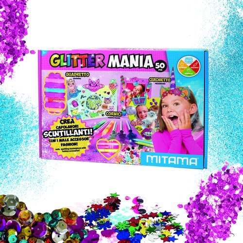 [8026624625285] Laboratorio Glitter Mania con pennarelli e 1000 accessori