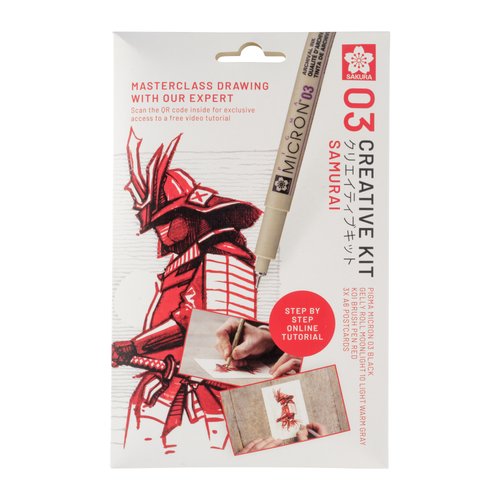 [POAK3D] SET CREATIVO SAKURA ART KIT SAMURAI