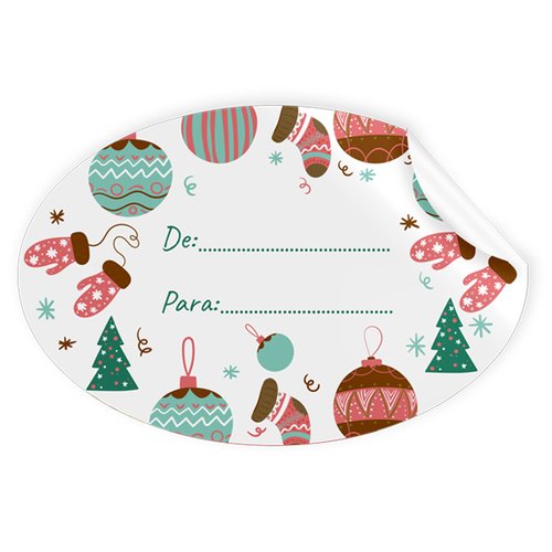 [47557] ETIQ.REG. R.250 OVAL. NAVIDAD BOLAS