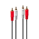 35663 cable de audio 5 m 2 x RCA Negro, Rojo, Blanco