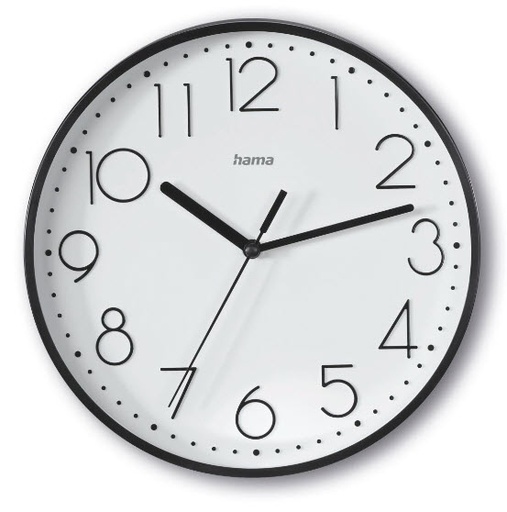 [00185866] Salina Reloj de cuarzo Alrededor Negro, Blanco