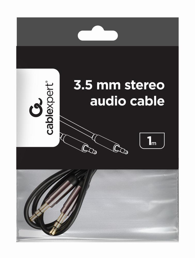 [CCAP-444-1M] CCAP-444-1M cable de audio 3,5mm Negro