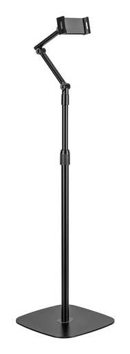 [MSF3P-301] Soporte de suelo universal ajustable (3 pivotes) para tablet, Negro