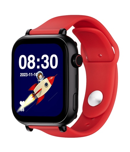 [GPSSWPNEGRSILROJA] Save Family PLUS SmartWatch con GPS y llamada Negro Correa Silicona Roja NO INCLUYE SIM