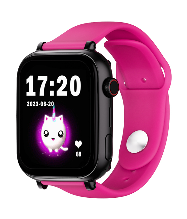 [GPSSWPNEGRSILFUCSIA] Save Family PLUS SmartWatch con GPS y llamada Negro Correa silicona Lollipop Fusia NO INCLUYE SIM