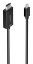 Cable conversor MINI DP a HDMI 4K@60Hz, MINI DP/M-HDMI/M, Negro, 1.5m