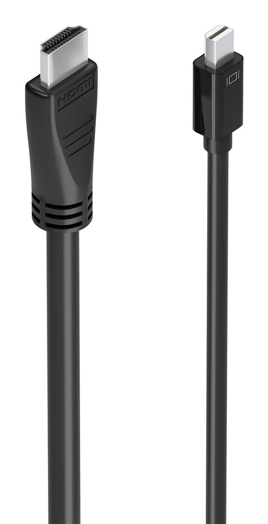 Cable conversor MINI DP a HDMI 4K@60Hz, MINI DP/M-HDMI/M, Negro, 5.0m