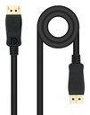 Cable DisplayPort 1.4, DP/M - DP/M, Negro, 0.5 m
