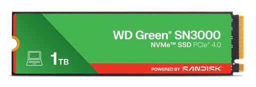 [WDS100T4G0E-00CPS0] Green WD SN3000 NVMe 1 TB M.2 PCI Express 4.0 QLC 3D NAND