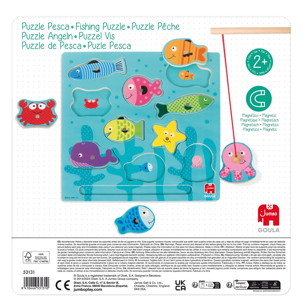 Puzzle pesca magnetico