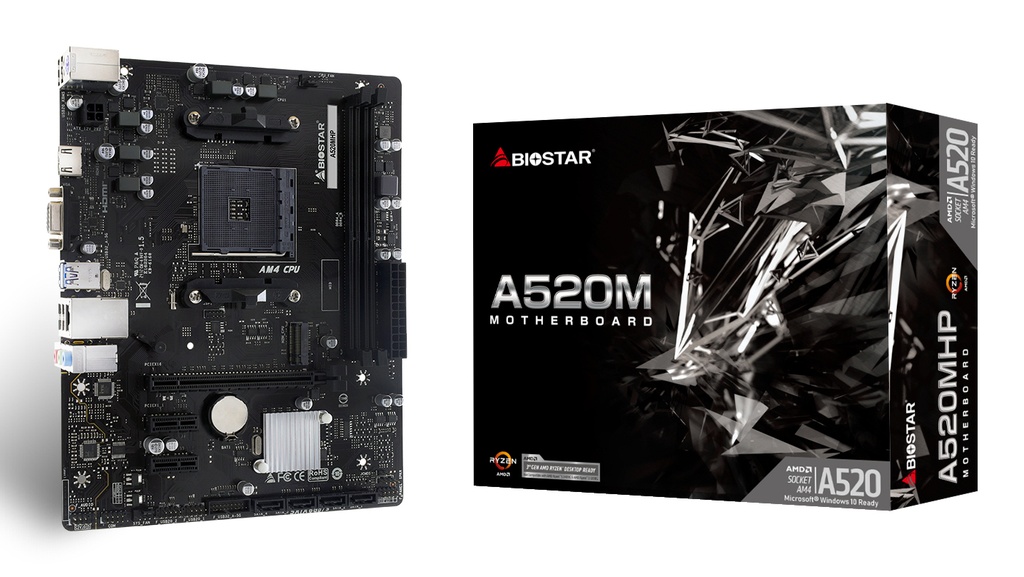 A520MHP placa base AMD A520 Zócalo AM4 micro ATX
