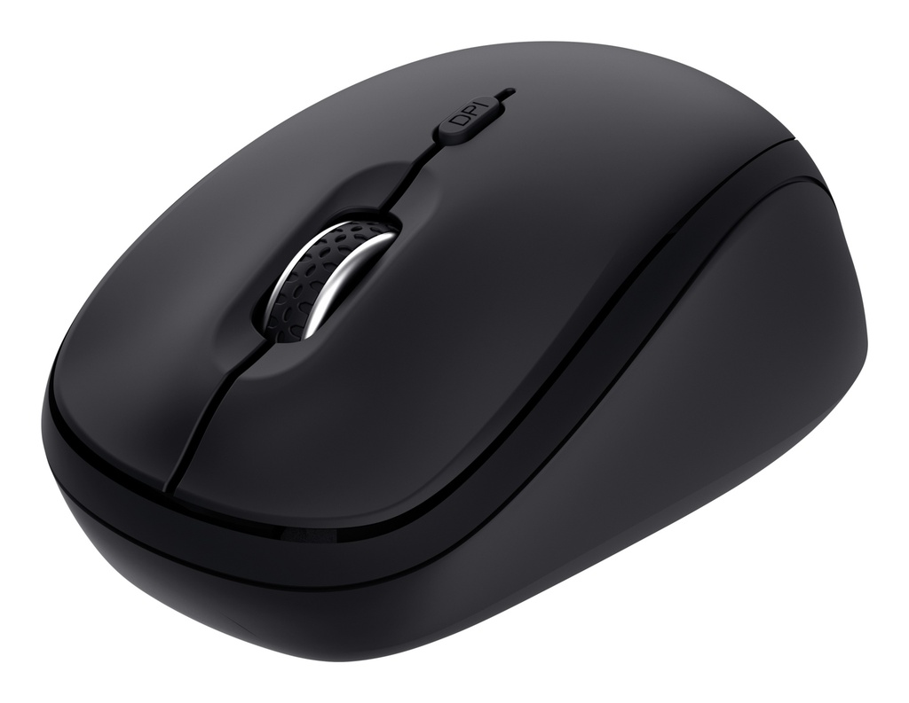 Yvi+ ratón Universal Ambidextro RF Wireless + Bluetooth Óptico 1600 DPI