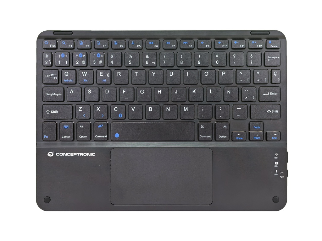 TOBIN01BES teclado Universal Bluetooth QWERTY Español Negro