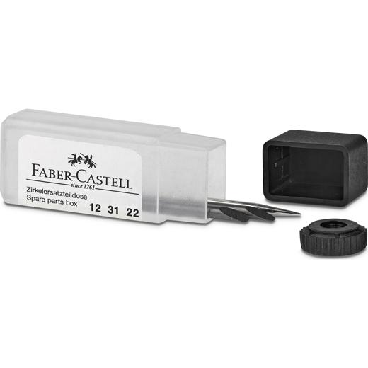FABER CASTELL CAJA DE PIEZAS DE RECAMBIO PARA COMPÁS