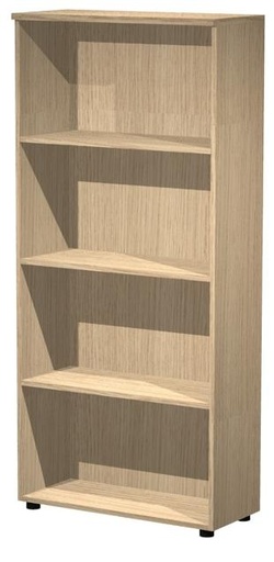 [038-C+039-C] ARTEXPORT ESTANTERÍA ALTA PRESTO ABIERTA 3 ESTANTES 22MM CON TRASERA ROBLE