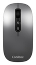 RATON W02 IA GRIS INALAMBRICO RECARGABLE 500MAH RF+BT 1600DPI COPILOT SILENTCLICK