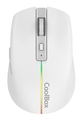 [COO-MOU-W01-W] GAMING RATON W01 BLANCO INALAMBRICO RECARGABLE 1600DPI SILENTCLICK