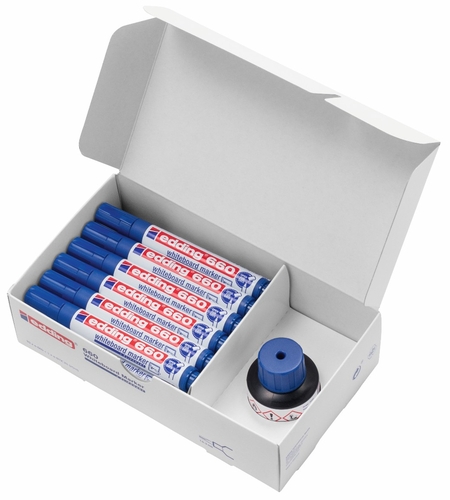 ROTUL.PIZAR.EDDING 660  AZUL C/20