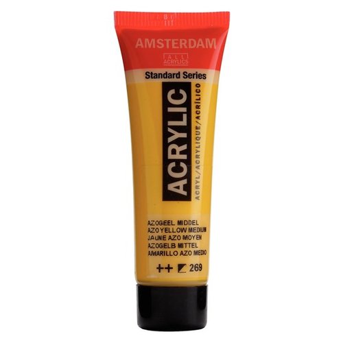 PINTURA ACRIL.AMSTERDAM  20 ml AZO AMARI - Pack de 3 unidades