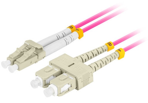 [FO-LUSU-MD41-0010-VT] FO-LUSU-MD41-0010-VT Cable de fibra óptica e InfiniBand 1 m LC SC LC/SC Violeta
