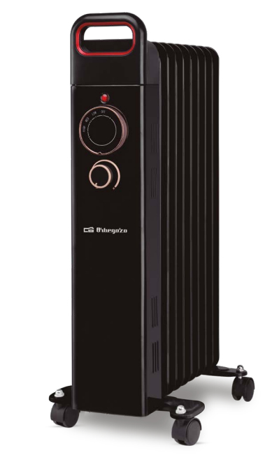 RU 1500 Interior Negro 1500 W Radiador de aceite eléctrico