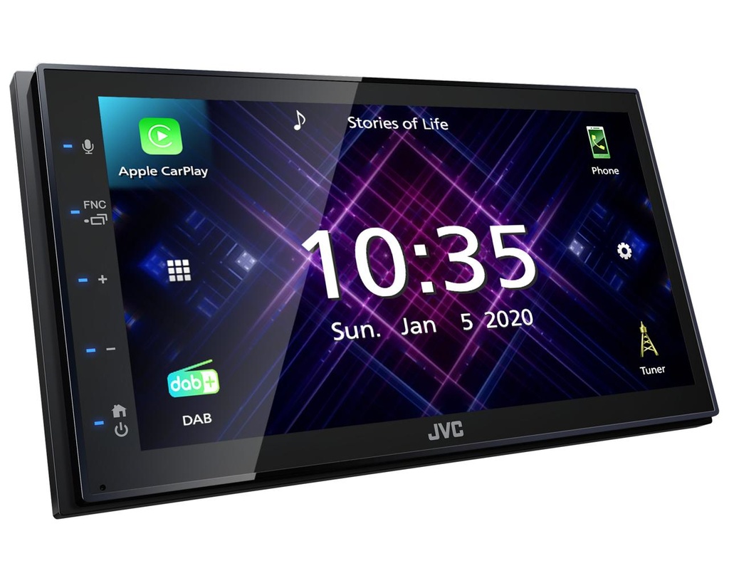 KW-M565DBT receptor multimedia para coche Negro 200 W Bluetooth