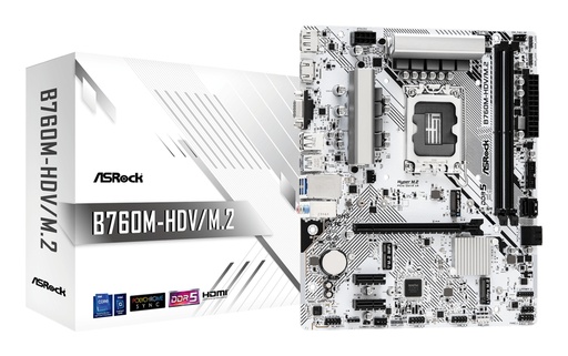 [B760M-HDV/M.2] B760M-HDV/M.2 placa base Intel B760 LGA 1700 micro ATX