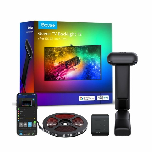 [H605C] Envisual TV Backlight T2 Tira de luz inteligente Wi-Fi/Bluetooth