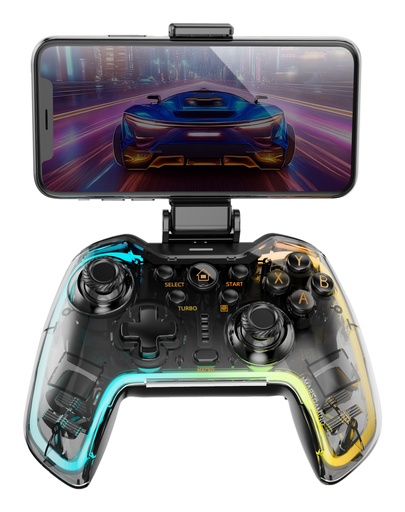 [MGPBT2] MGP-BT2 Negro, Transparente Bluetooth/USB Gamepad Analógico/Digital Android, Nintendo Switch, Nintendo Switch 2, Nintendo Switch Lite, Nintendo Switch OLED, PlayStation 4, Playstation 3