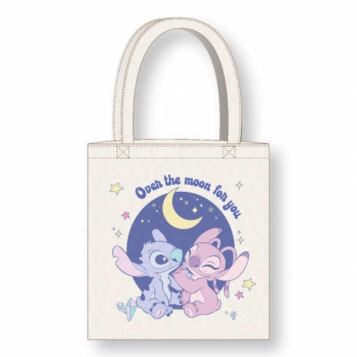 [719000008] TOTE BAG LILO&ANGEL - OVER THE MOON