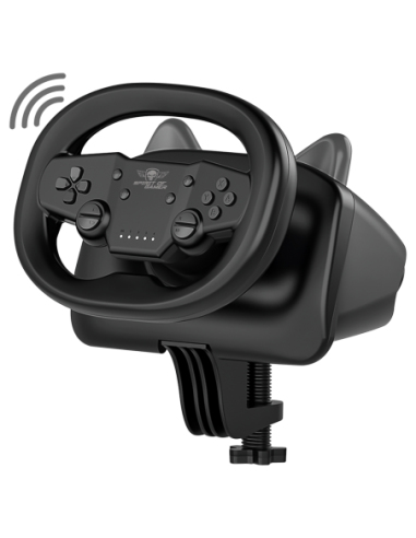 [SOG-RWPABK] RACE WHEEL PRO AIR Negro Bluetooth/USB Volante Android, Nintendo Switch, PC, PlayStation 4, PlayStation 5, iOS