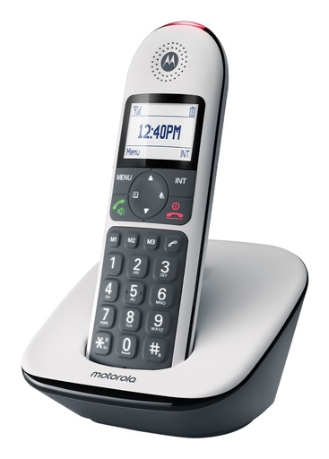 [107CD5001WHITE] CD5001 Teléfono DECT Identificador de llamadas Gris
