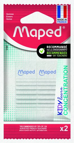 [121800] GOMA BORRAR MAPED KIDY LEARN B/2