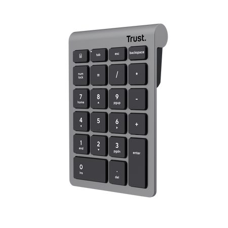 Xalas teclado numérico Portátil/PC RF inalámbrico Plata