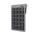 Xalas teclado numérico Portátil/PC RF inalámbrico Plata