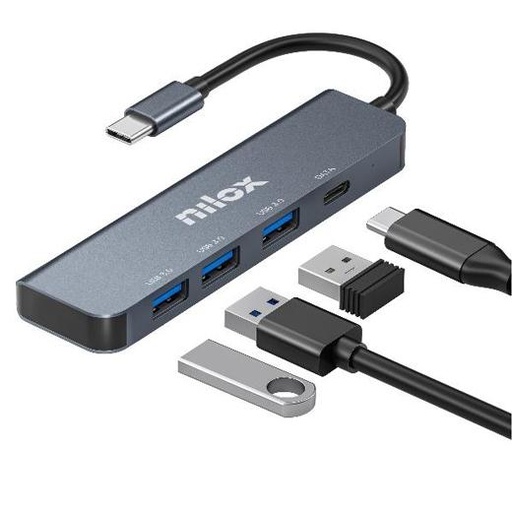 [NXHUBUSBC04] HUB USB C 3XUSB 3.0 1XUSBC